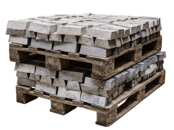 Blocs de plomb de lestage de 10 kg sur palette 1000 kg